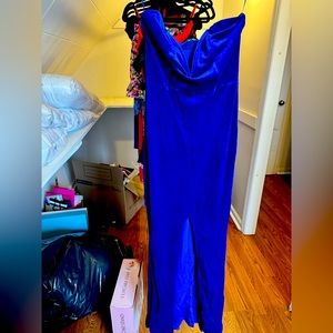New XS Blue Fashion Nova Evening Gown